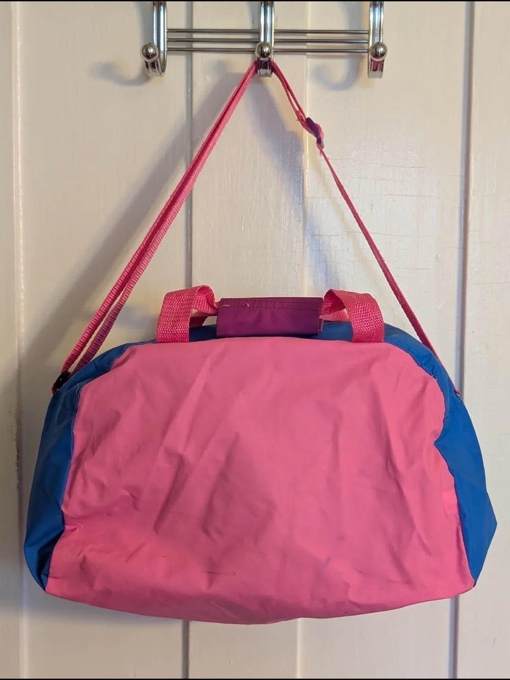 VINTAGE 90's Norfin Trolls Pink & Blue Mini Duffel Bag